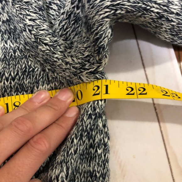 {GAP} Navy Marled Knit Sweater Cardigan - Picture 7 of 7